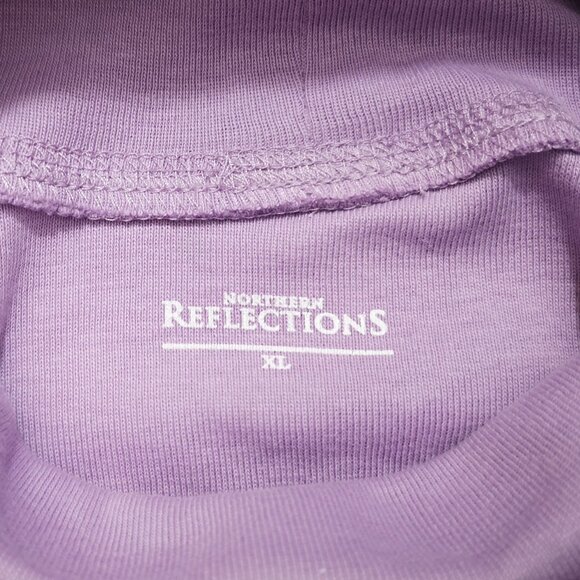Northern Reflections Ladies Size XL Purple Lightweight Turtleneck Sweater - Picture 3 of 9